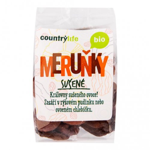Marhule sušené prírodné BIO 200g Country Life